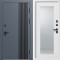 Входная дверь Termo-Door Фортис Ral 7024 - Белый Короб Изнутри Зеркало Триумф Белый софт