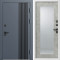 Входная дверь Termo-Door Фортис Ral 7024 - Белый Короб Изнутри Зеркало Триумф бетон светлый