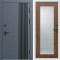 Входная дверь Termo-Door Фортис Ral 7024 - Белый Короб Изнутри Зеркало Триумф дуб