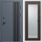Входная дверь Termo-Door Фортис Ral 7024 - Белый Короб Изнутри Зеркало Триумф венге
