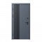 Входная дверь Termo-Door Фортис Ral 7024 - Белый Короб Изнутри Горизонт Grey софт