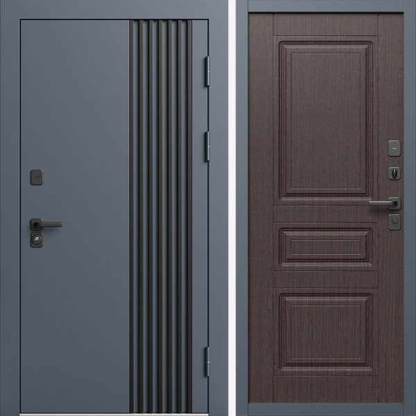 Входная дверь Termo-Door Фортис Ral 7024 - Классика венге