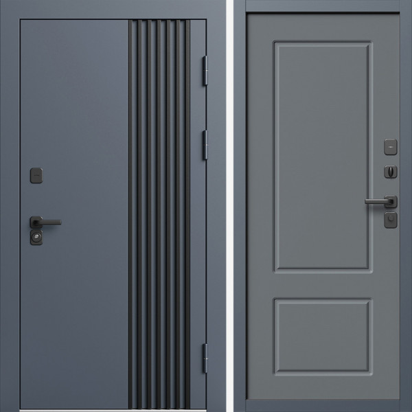 Входная дверь Termo-Door Фортис Ral 7024 - Марсель Grey софт