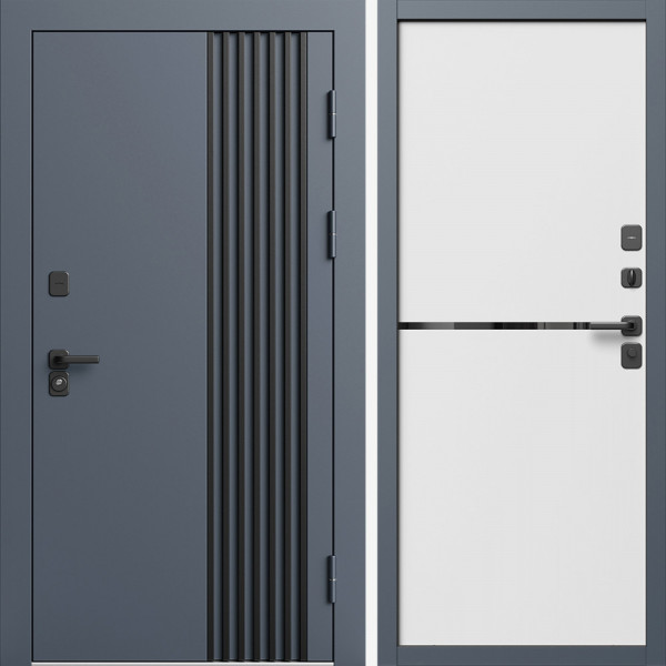 Входная дверь Termo-Door Фортис Ral 7024 - Нео White