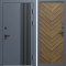 Входная дверь Termo-Door Фортис Ral 7024 - Плаза Елочка Орех