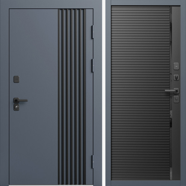 Входная дверь Termo-Door Фортис Ral 7024 - Порте black