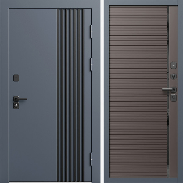 Входная дверь Termo-Door Фортис Ral 7024 - Порте Шоколад