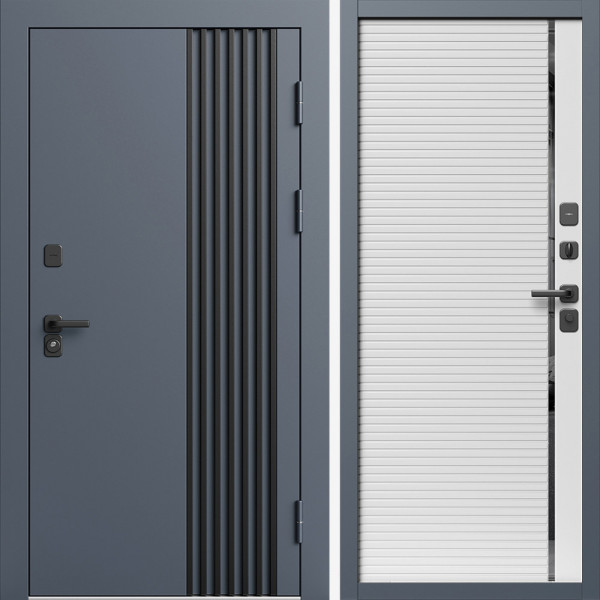 Входная дверь Termo-Door Фортис Ral 7024 - Порте white