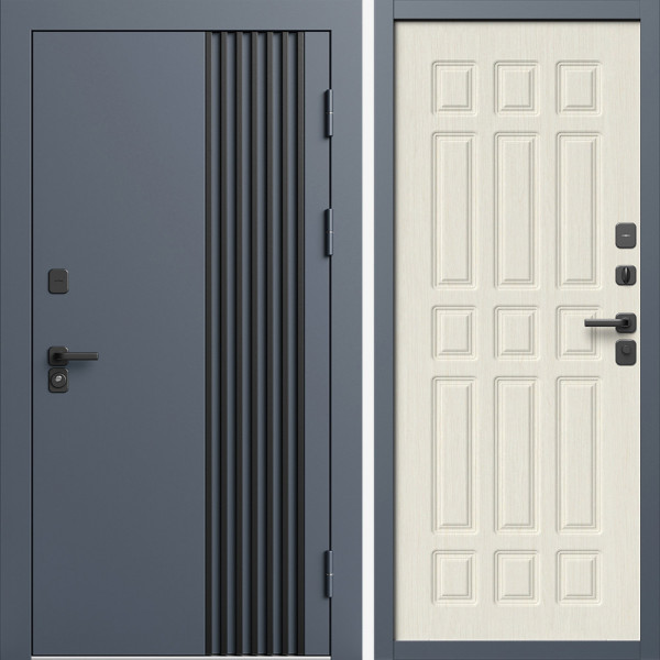 Входная дверь Termo-Door Фортис Ral 7024 - Спарта лиственница