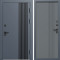 Входная дверь Termo-Door Фортис Ral 7024 - Страйп Грей Софт