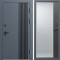 Входная дверь Termo-Door Фортис Ral 7024 - Зеркало Фацет Черный кварц+тонировка серая