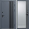 Входная дверь Termo-Door Фортис Ral 7024 - Зеркало Фацет Grey софт