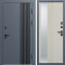 Входная дверь Termo-Door Фортис Ral 7024 - Зеркало Люмис Соновая Кость