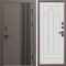 Входная дверь Termo-Door Фортис Ral 8019 - Арка белое дерево