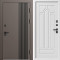 Входная дверь Termo-Door Фортис Ral 8019 - Белый Короб Изнутри Арка белое дерево