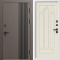 Входная дверь Termo-Door Фортис Ral 8019 - Белый Короб Изнутри Арка лиственница