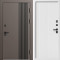 Входная дверь Termo-Door Фортис Ral 8019 - Белый Короб Изнутри Флэт Белый софт