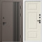 Входная дверь Termo-Door Фортис Ral 8019 - Белый Короб Изнутри Лион Лиственница