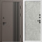 Входная дверь Termo-Door Фортис Ral 8019 - Белый Короб Изнутри Лучи бетон светлый