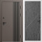 Входная дверь Termo-Door Фортис Ral 8019 - Белый Короб Изнутри Лучи бетон темный