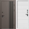Входная дверь Termo-Door Фортис Ral 8019 - Белый Короб Изнутри Лучи White line
