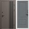 Входная дверь Termo-Door Фортис Ral 8019 - Белый Короб Изнутри Нео Классика Грей Софт
