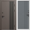 Входная дверь Termo-Door Фортис Ral 8019 - Белый Короб Изнутри Страйп Грей Софт
