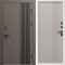 Входная дверь Termo-Door Фортис Ral 8019 - Белый Короб Изнутри Страйп Капучино