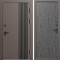 Входная дверь Termo-Door Фортис Ral 8019 - Горизонт бетон темный