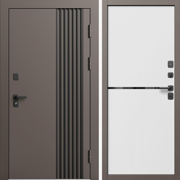 Входная дверь Termo-Door Фортис Ral 8019 - Нео White