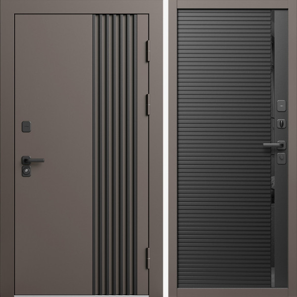 Входная дверь Termo-Door Фортис Ral 8019 - Порте black