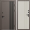 Входная дверь Termo-Door Фортис Ral 8019 - Страйп Слоновая Кость