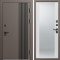 Входная дверь Termo-Door Фортис Ral 8019 - Зеркало белый софт
