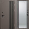 Входная дверь Termo-Door Фортис Ral 8019 - Зеркало бетон темный