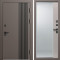 Входная дверь Termo-Door Фортис Ral 8019 - Зеркало Фацет Капучино
