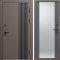 Входная дверь Termo-Door Фортис Ral 8019 - Зеркало Grey Софт