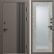 Входная дверь Termo-Door Фортис Ral 8019 - Зеркало Триумф бетон светлый