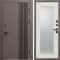 Входная дверь Termo-Door Фортис Ral 8019 - Зеркало Триумф лиственница