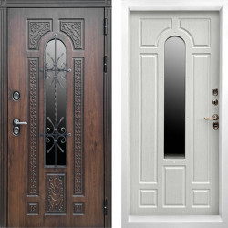 Входная дверь Termo-Door Лацио Дуб - Белый Короб Изнутри Лиственница