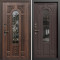 Входная дверь Termo-Door Лацио Дуб - Черный Короб Изнутри Венге