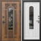 Входная дверь Termo-Door Лацио Орех - Черный Короб Изнутри Белый софт