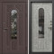Входная дверь Termo-Door Лацио Венге - Черный Короб Изнутри Бетон светлый