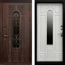 Входная дверь Termo-Door Лацио Венге - Черный Короб Изнутри Лиственница