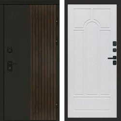 Входная дверь Termo-Door Премиум Форт Дуб - Арка белое дерево