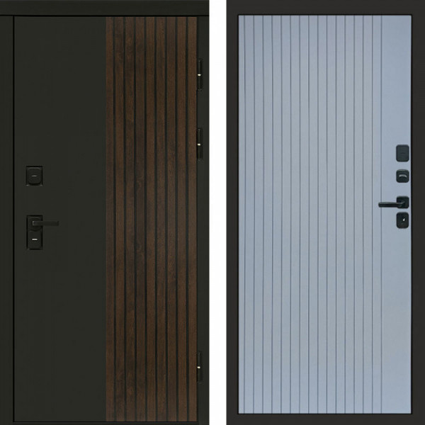 Входная дверь Termo-Door Премиум Форт Дуб - Flat Grey софт