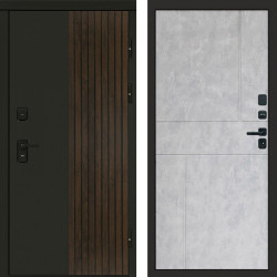 Входная дверь Termo-Door Премиум Форт Дуб - Горизонт бетон светлый