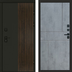 Входная дверь Termo-Door Премиум Форт Дуб - Горизонт бетон темный