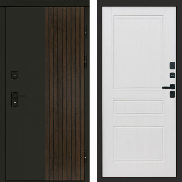 Входная дверь Termo-Door Премиум Форт Дуб - Классика белое дерево