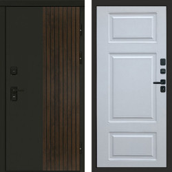 Входная дверь Termo-Door Премиум Форт Дуб - Лион Белый софт