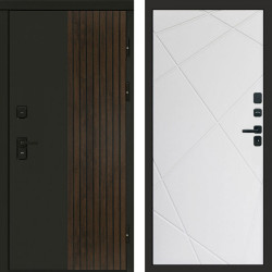 Входная дверь Termo-Door Премиум Форт Дуб - Лучи белый